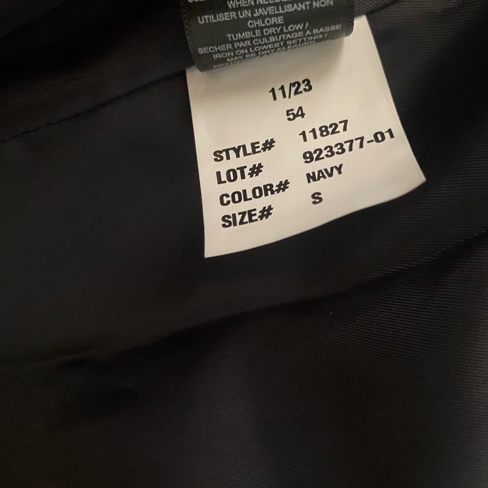 Sam Edelman Raincoat Trench Coat S Navy - Picture 10 of 10